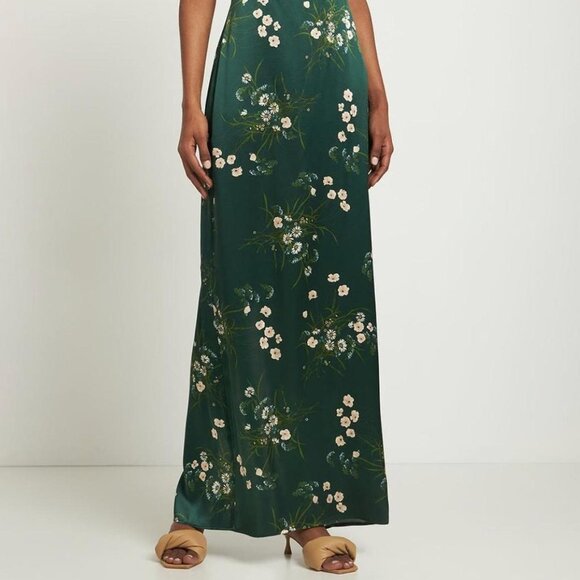 Reformation Frankie Silk Dress | Color Buena | NWT - Picture 5 of 7